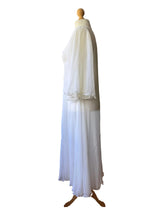 Vintage White Pleated Lace Trimmed Nightgown