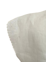 Close-up of a white embroidered sleeve