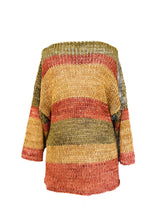 1990s Vintage Jil Sander Striped Earthtone Sweater