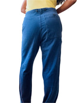 Vintage Indigo Blue French Workwear Pants