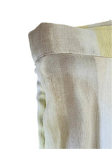 Vintage Silk Striped Maxi Wrap Skirt