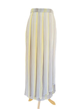 Vintage Silk Striped Maxi Wrap Skirt