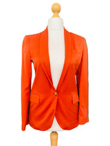 Vintage Gucci Burnt Orange Silk Blazer