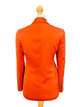 Vintage Gucci Burnt Orange Silk Blazer