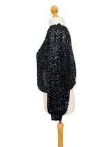 Vintage Pierre Cardin Black Sequin Top