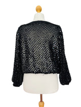 Vintage Pierre Cardin Black Sequin Top