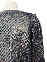 Vintage Pierre Cardin Black Sequin Top