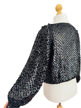 Vintage Pierre Cardin Black Sequin Top