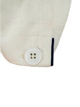 Vintage Louis Feraud White Tailored Blazer w/Navy Trim