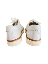 Pre-owned White Bally Sneaker w/Floral Embroidery