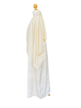 Vintage Ivory Silk Kimono Robe