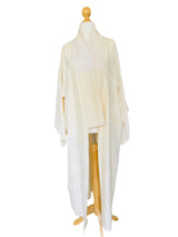Vintage Ivory Silk Kimono Robe