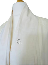 Vintage Ivory Silk Kimono Robe