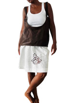 Vintage Dark Brown Leather Apron/Corset