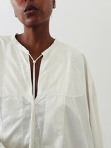 Edwardian White Cotton Poncho Top
