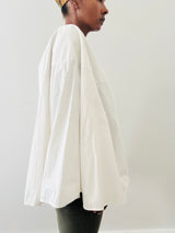 Edwardian White Cotton Poncho Top