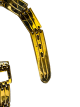 1980s Shiny Gold Metal Belt