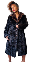 Vintage Chocolate Brown Mink Full Length Coat