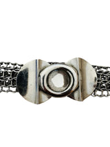 1960's Mod Futuristic Chainmail Silver Mesh Belt