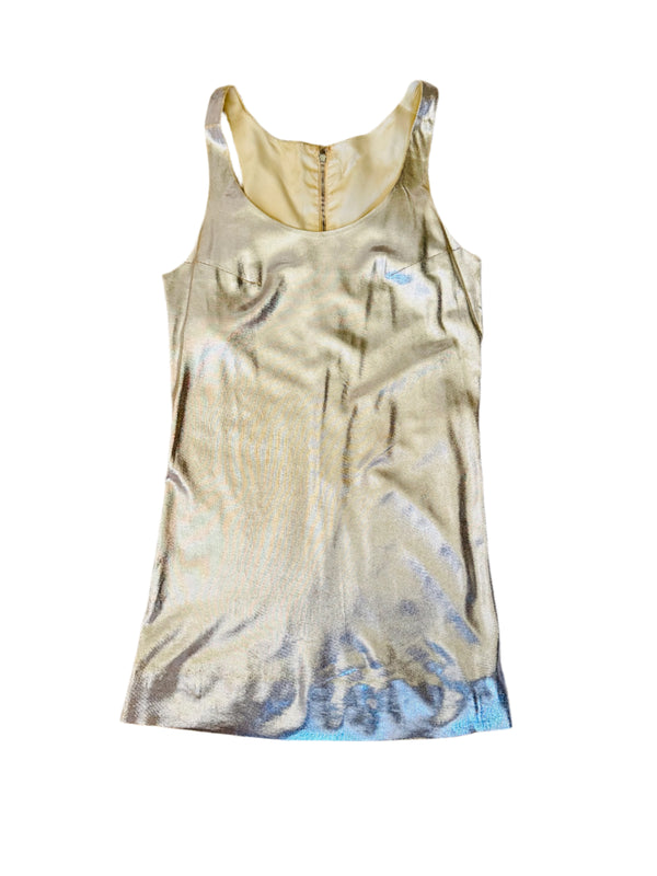 Silver metallic dress