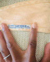 1950s Peach Cotton Sateen Strapless Bra