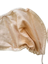 1950s Peach Cotton Sateen Strapless Bra