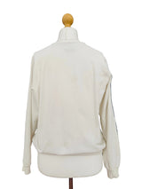 Vintage Lacoste White Deep V-Neck Cardigan