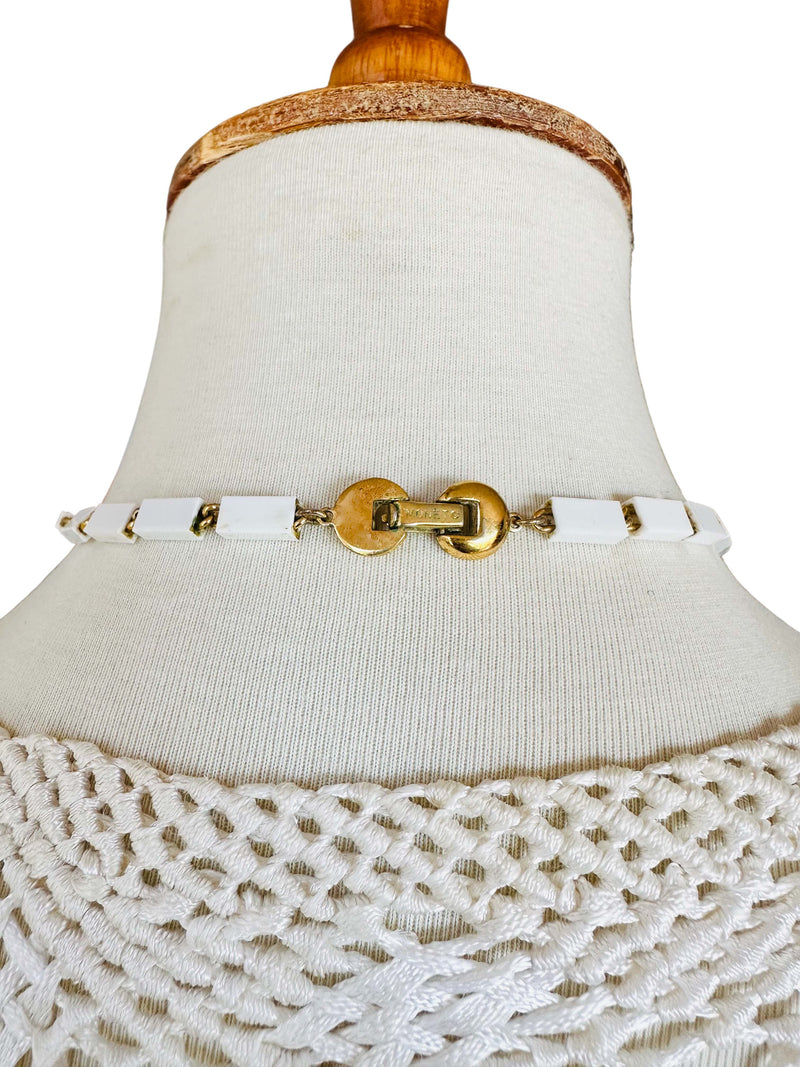 Vintage Signed Monet Art Deco Style Necklace