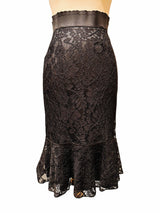 Dolce & Gabbana Black Lace Skirt