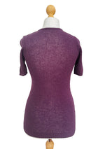 1970's Purple Lace Up Sweater