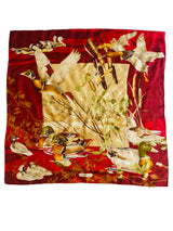 Salvatore Ferragamo Square Silk Printed Scarf