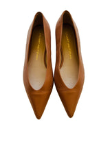 Future Vintage Stuart Weitzman Tan Pointed Toe Ballet Flat