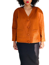 Rochas Copper Brushed Angora Wool Jacket