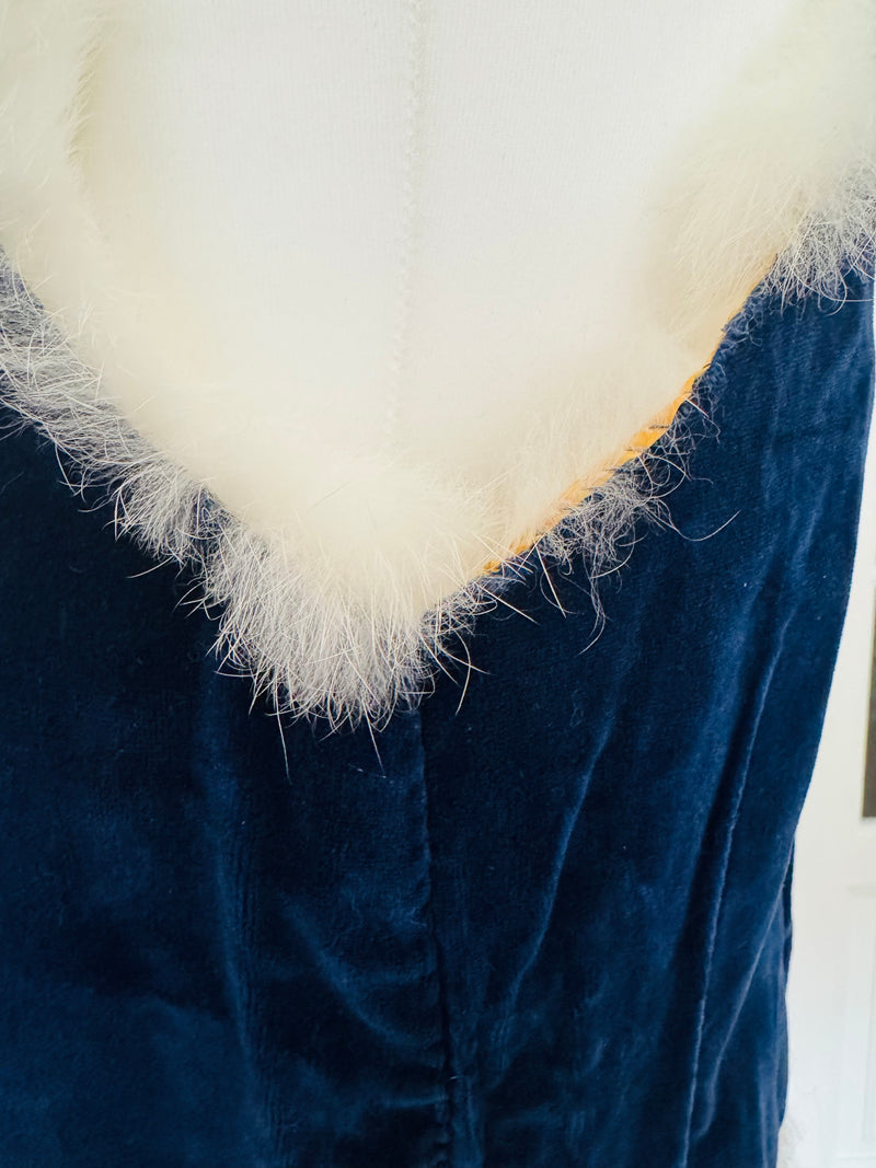 Vintage Reversible Ivory Rabbit Fur Vest