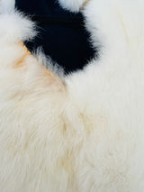 Vintage Reversible Ivory Rabbit Fur Vest