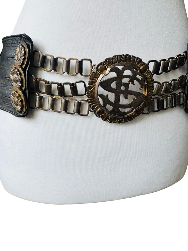 Vintage Collectible Gaucho Rodeo Belt w/South American Coins