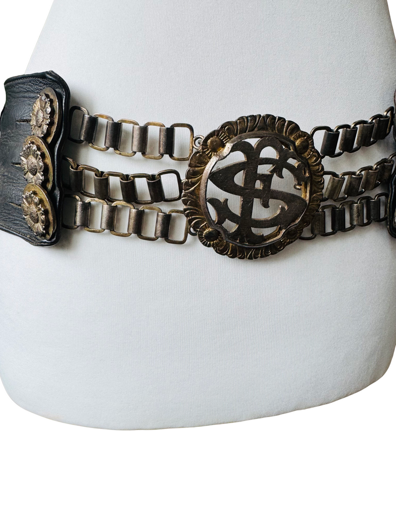 Vintage Collectible Gaucho Rodeo Belt w/South American Coins