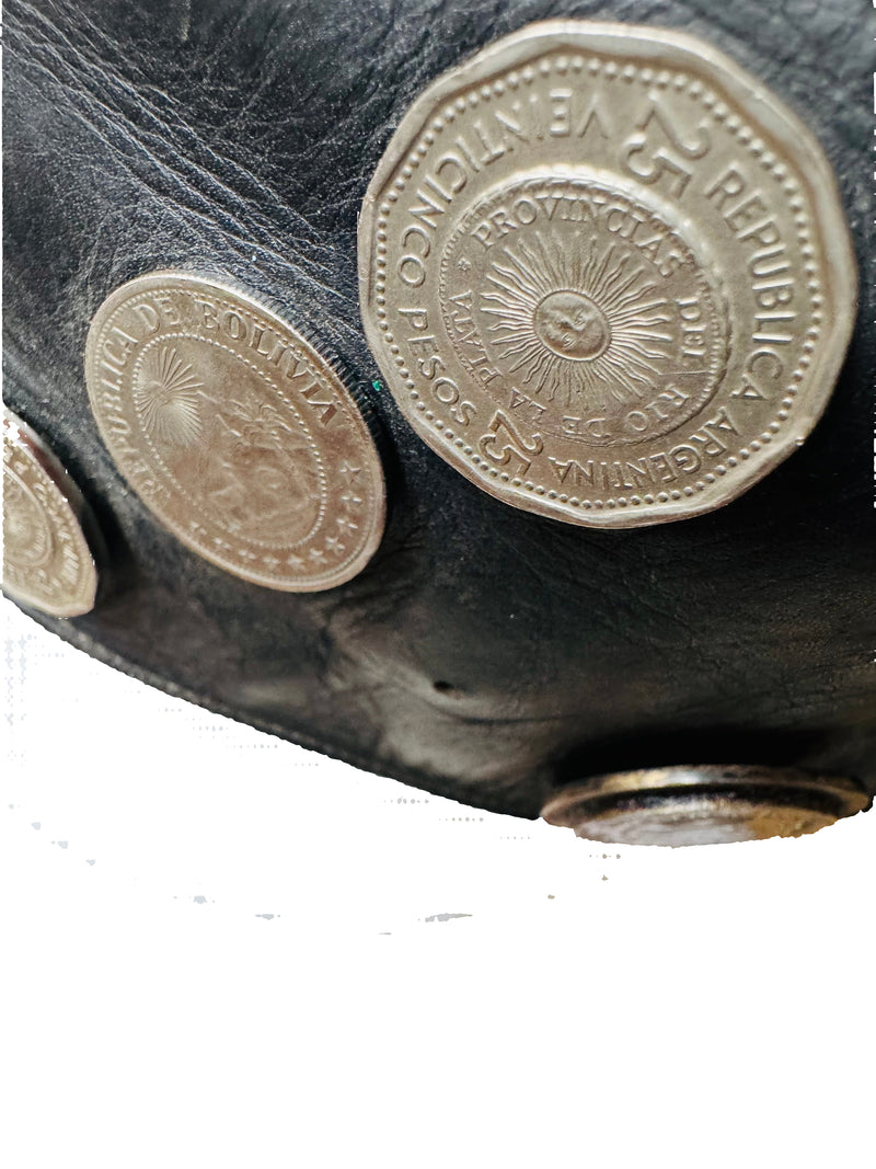 Vintage Collectible Gaucho Rodeo Belt w/South American Coins