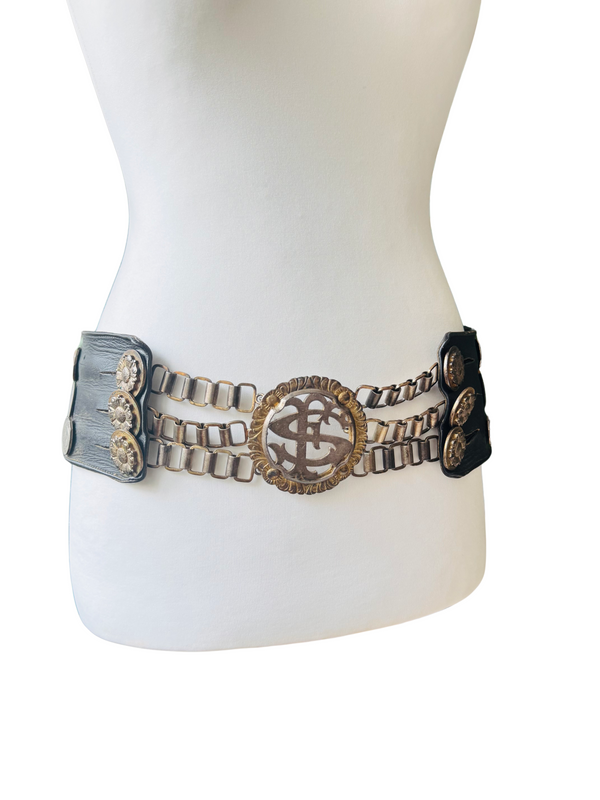 Vintage Collectible Gaucho Rodeo Belt w/South American Coins