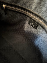 Gucci Reins Perforated Black Leather Shoulder Bag