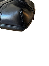 Gucci Reins Perforated Black Leather Shoulder Bag