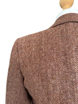 Vintage Italian Herringbone Wool Blazer
