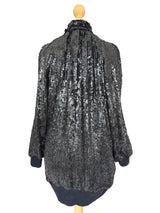 Jeanette for St. Martin Black Sequin Mini Dress