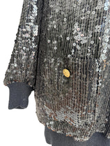 Jeanette for St. Martin Black Sequin Mini Dress