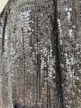 Jeanette for St. Martin Black Sequin Mini Dress