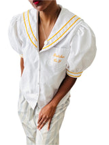1950's "Golden Girls" Embroidered Sailor Top