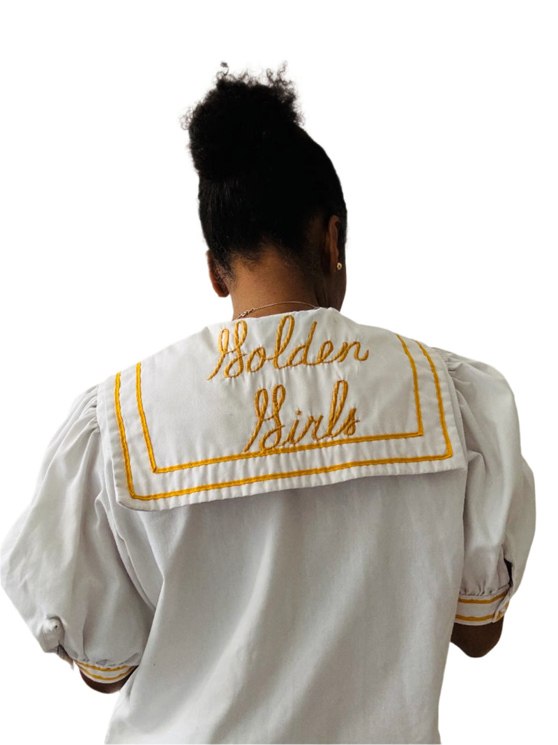1950's "Golden Girls" Embroidered Sailor Top