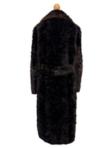 Vintage Chocolate Brown Mink Full Length Coat