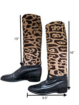 Vintage Maud Frizon Printed Pony Hair and Leather Riding Boots