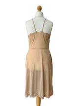 Vintage Blush Slip with Lace Appliqué Accents